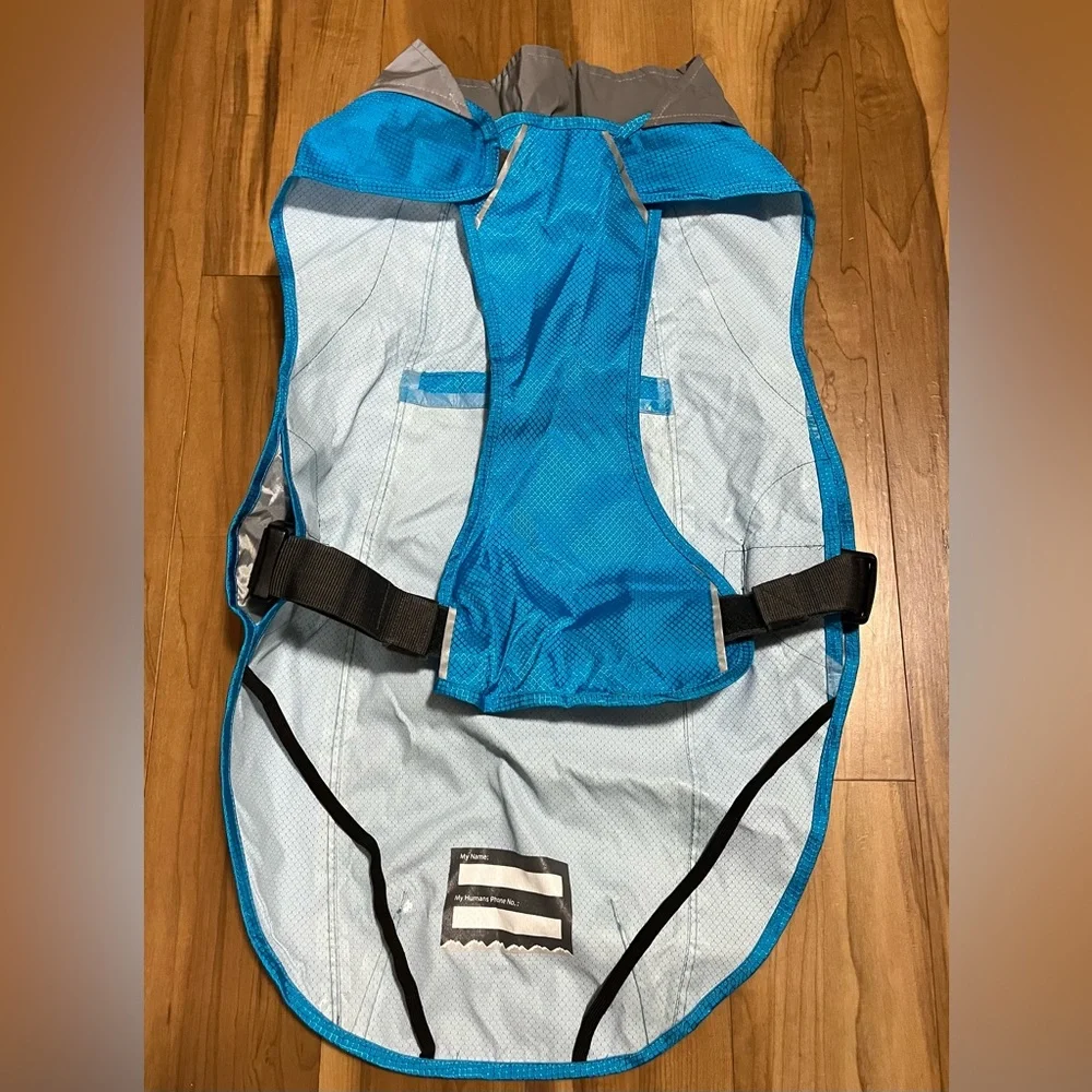 Arcadia Trail Blue Reflective Dog Raincoat Vest – Size XL